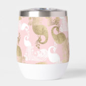 植物性水色ブルーホワイト金ゴールドリリーフローラ (正面)