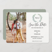 植物性水色葉の写真 セーブザデート (正面/裏面)