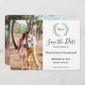 植物性水色葉の写真 セーブザデート (正面/裏面)