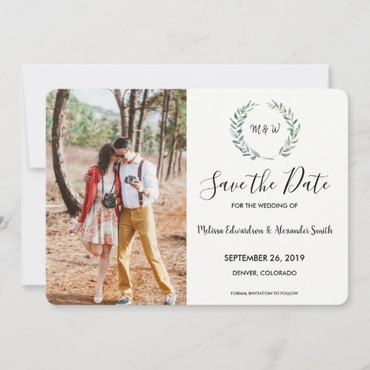 植物性水色葉の写真 セーブザデート (正面)