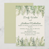 植物性水離れ色結婚の 招待状 (正面/裏面)