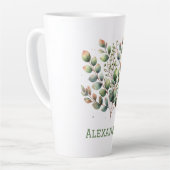 植物性淡緑色ユーカリ離れスパーソナル カフェラテマグ (左アングル)