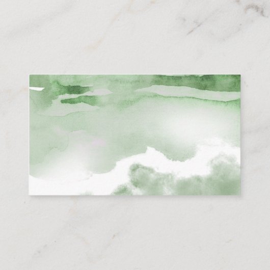 植物性熱帯緑の本リクエスト赤ちゃんシャワー エンクロージャーカード (裏面)