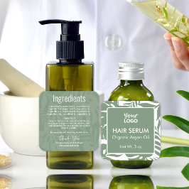 植物性熱帯離れ産成分ラベル スクエアシール