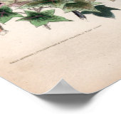 植物性版木、銅版、版画、12月 ポスター (角)