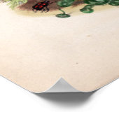 植物性版木、銅版、版画、4月 ポスター (角)