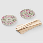 植物性牡丹ユーカリ女の子の赤ちゃんシャワー ハンドファン (組立なし)