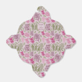 植物性牡丹ユーカリ女の子の赤ちゃんシャワー フェイバーボックス (折り畳みなし)