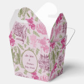 植物性牡丹ユーカリ女の子の赤ちゃんシャワー フェイバーボックス (オープン)