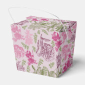 植物性牡丹ユーカリ女の子の赤ちゃんシャワー フェイバーボックス (裏面サイド)