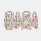 植物性牡丹ユーカリ女の子の赤ちゃんシャワー フェイバーボックス (折り畳みなし)