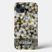植物性甘い白い花写真任意の名前 Case-Mate iPhoneケース (裏面)