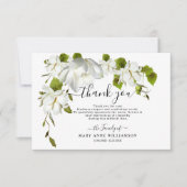 植物性白花葬儀サンキューカード サンキューカード (正面)