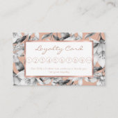 植物性白黒バラ金ゴールドグリッター花 ロイヤリティカード (正面)