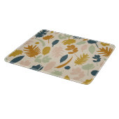 植物性秋の花と葉のパターン カッティングボード (角)