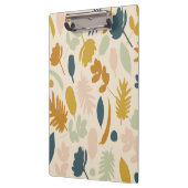 植物性秋の花と葉のパターン クリップボード (左)