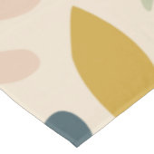 植物性秋の花と葉のパターン テーブルクロス (アングル)