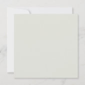 植物性素朴の緑の木がセージのカット結婚 招待状 (裏面)