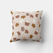 植物性素朴カボチャのスパイスメープルリーフパターン クッション (裏面)