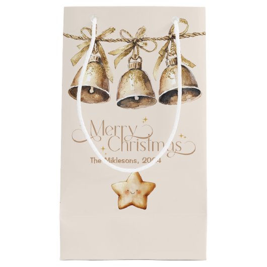 植物性素朴クリスマス スモールペーパーバッグ (正面)