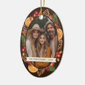 植物性素朴ピネコーンパイン写真 セラミックオーナメント (左)