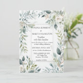 植物性素朴フローラ結婚式招待状 招待状 (スタンド正面)