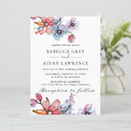 植物性素朴ユーカリの結婚緑の魅力 招待状