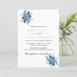 植物性素朴ユーカリの結婚緑の魅力 招待状