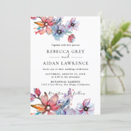 植物性素朴ユーカリの結婚緑の魅力 招待状