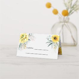 植物性素朴ユーカリひまわり プレイスカード