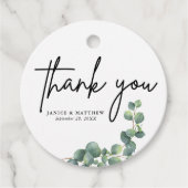 植物性素朴ユーカリ緑結婚草 フェイバータグ (正面)