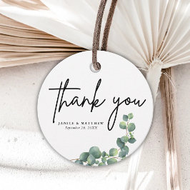 植物性素朴ユーカリ緑結婚草 フェイバータグ