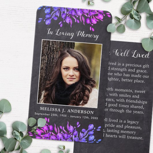 植物性素朴悔やみや弔慰記念祈りの言葉カード