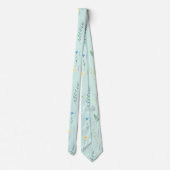 植物性素朴水色勾配植物花 ネクタイ (裏面)