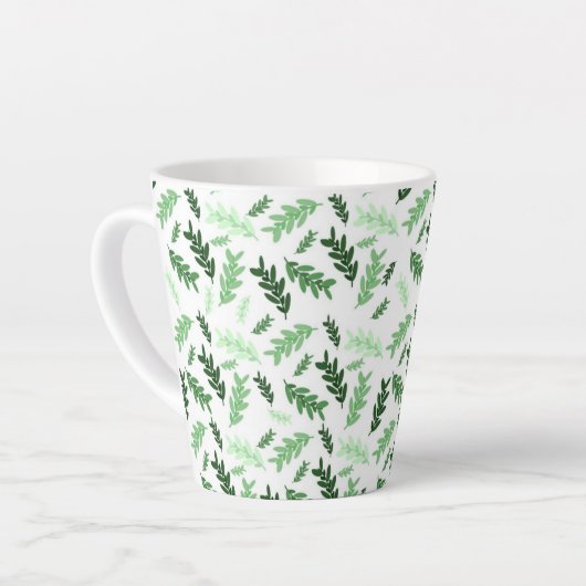 植物性素朴緑離れ カフェラテマグ (左アングル)