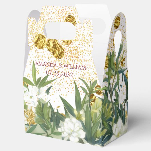 植物性結婚式の引き出物箱 フェイバーボックス (オープン)