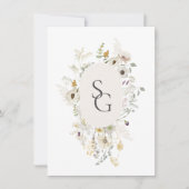 植物性結婚式招待状 招待状 (正面)