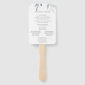 植物性結婚式 プログラム ハンドファン (裏面)