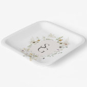 植物性結婚紙プレート ペーパープレート (傾斜あり)