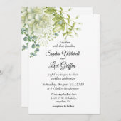 植物性結婚結婚 招待状 (正面/裏面)