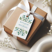 植物性結婚緑 ギフトタグ
