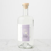 植物性綿花ラベンダー結婚ズ リキュールボトルラベル (正面)