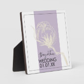 植物性綿花工場ラベン結婚ダーズ フォトプラーク (正面)