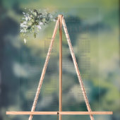 植物性緑のフローラ披露宴席 アクリルサイン (ニュートラル)