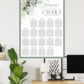 植物性緑のフローラ披露宴席 ポスター (ホームオフィス)