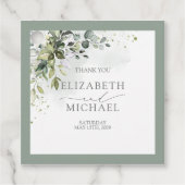 植物性緑のフローラ水の色結婚の フェイバータグ (正面)