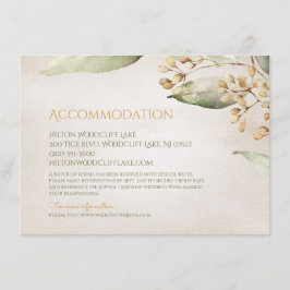 植物性緑のヴィンテージ素朴な宿泊施設 エンクロージャーカード