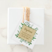 植物性緑の洗礼少年少女ありがとう フェイバータグ (インサイチュ)