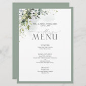 植物性緑フローラ水結婚色のメニュー メニュー (正面/裏面)