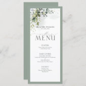 植物性緑フローラ水結婚色のメニュー メニュー (正面/裏面)